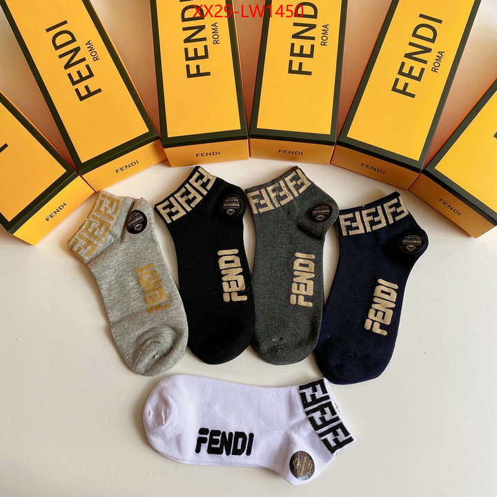 Sock-Fendi,2023 replica wholesale cheap sales online , ID: LW1450,$: 29USD