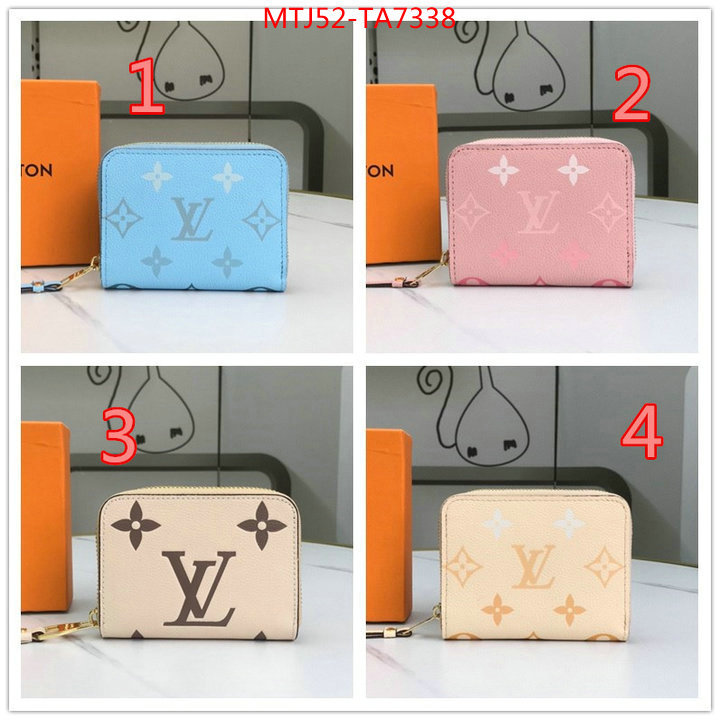 LV Bags(4A)-Wallet,ID: TA7338,$: 52USD