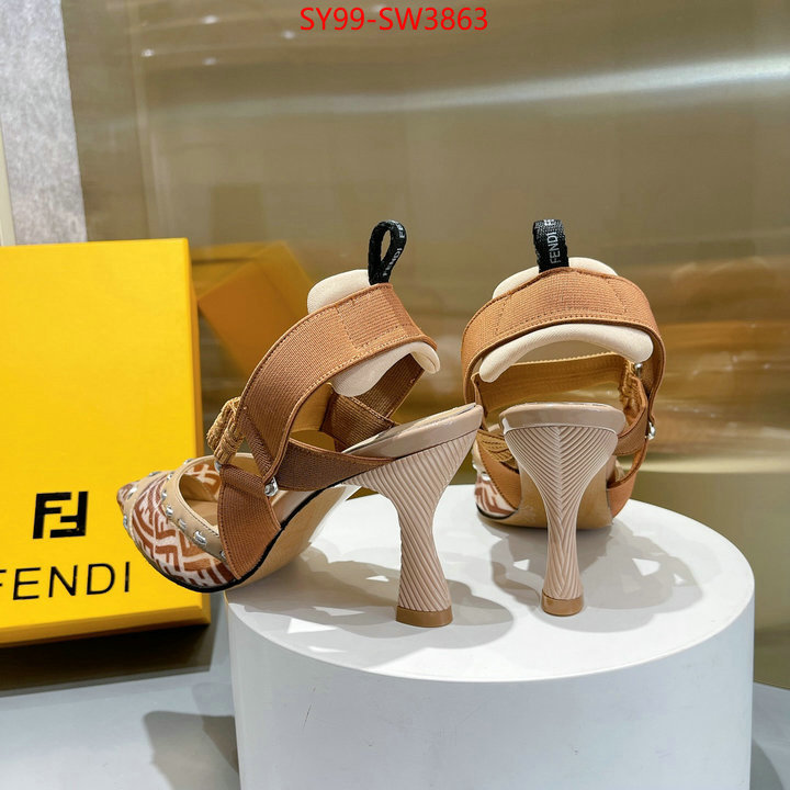 Women Shoes-Fendi,fashion replica , ID: SW3863,$: 99USD