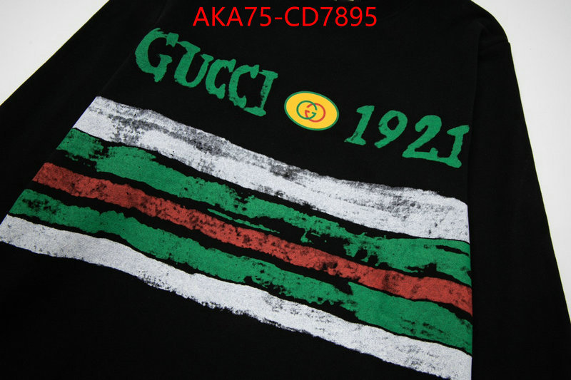 Clothing-Gucci,top designer replica , ID: CD7895,$: 75USD