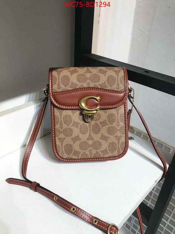 Coach Bags(4A)-Diagonal,flawless ,ID: BD1294,$: 75USD