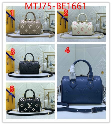 LV Bags(4A)-Speedy-,can i buy replica ,ID: BE1661,$: 75USD