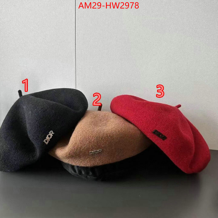 Cap (Hat)-Dior,we provide top cheap aaaaa , ID: HW2978,$: 29USD