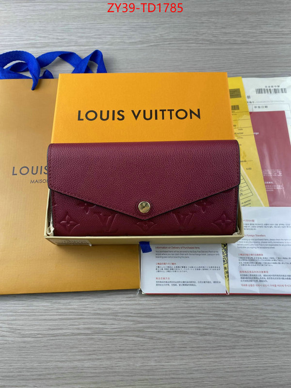 LV Bags(4A)-Wallet,ID: TD1785,$: 39USD