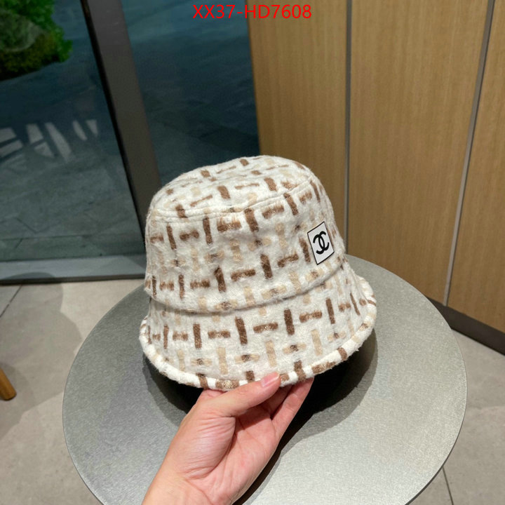 Cap (Hat)-Chanel,high quality designer , ID: HD7608,$: 37USD