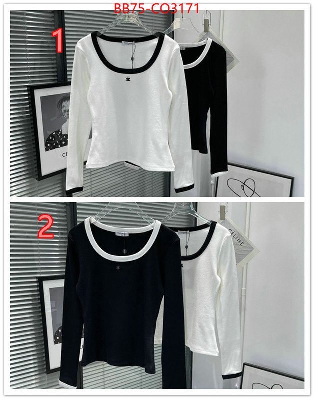 Clothing-Chanel,shop designer , ID: CO3171,$: 75USD