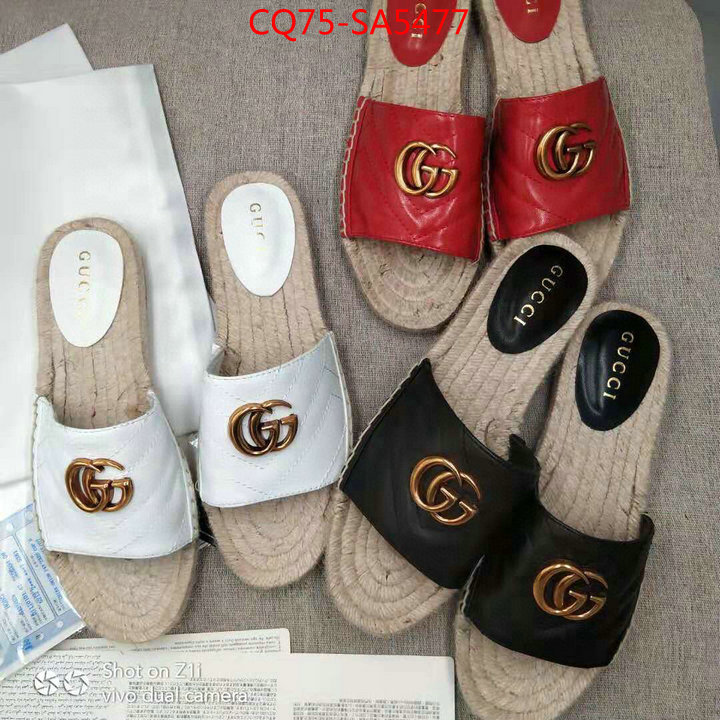 Women Shoes-Gucci,fake designer , ID: SA5477,$: 75USD