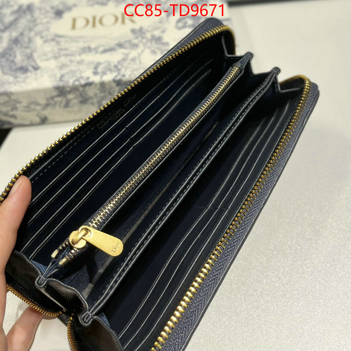 Dior Bags(TOP)-Wallet-,ID: TD9671,$: 85USD