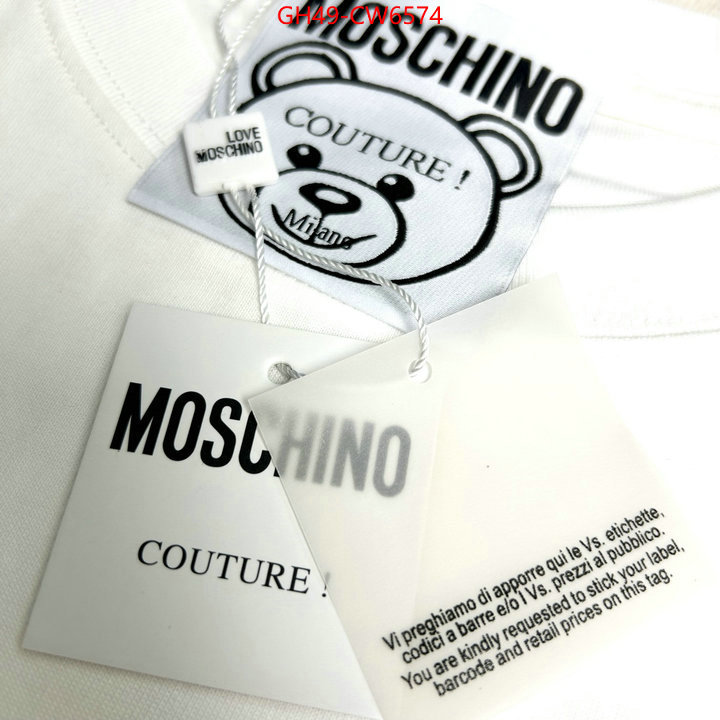 Clothing-Moschino,shop cheap high quality 1:1 replica , ID: CW6574,$: 49USD