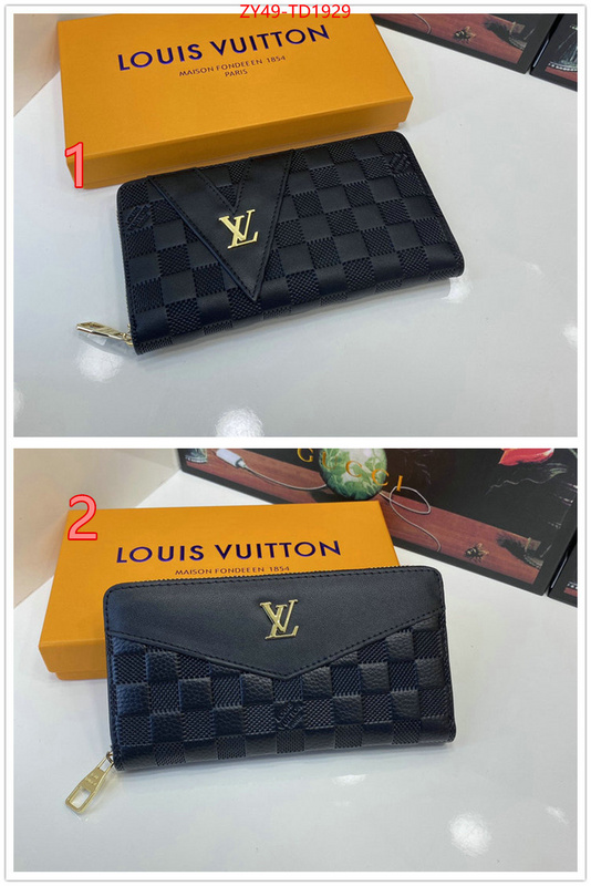 LV Bags(4A)-Wallet,ID: TD1929,$: 49USD