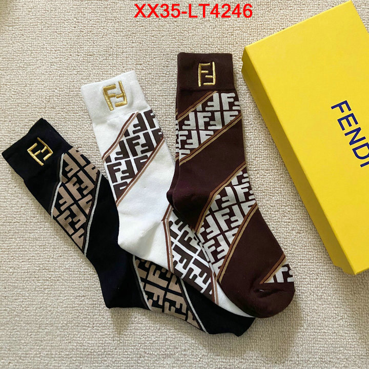 Sock-Fendi,replica aaaaa+ designer , ID: LT4246,$: 35USD