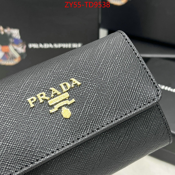 Prada Bags(4A)-Wallet,the best quality replica ,ID: TD9538,$: 55USD