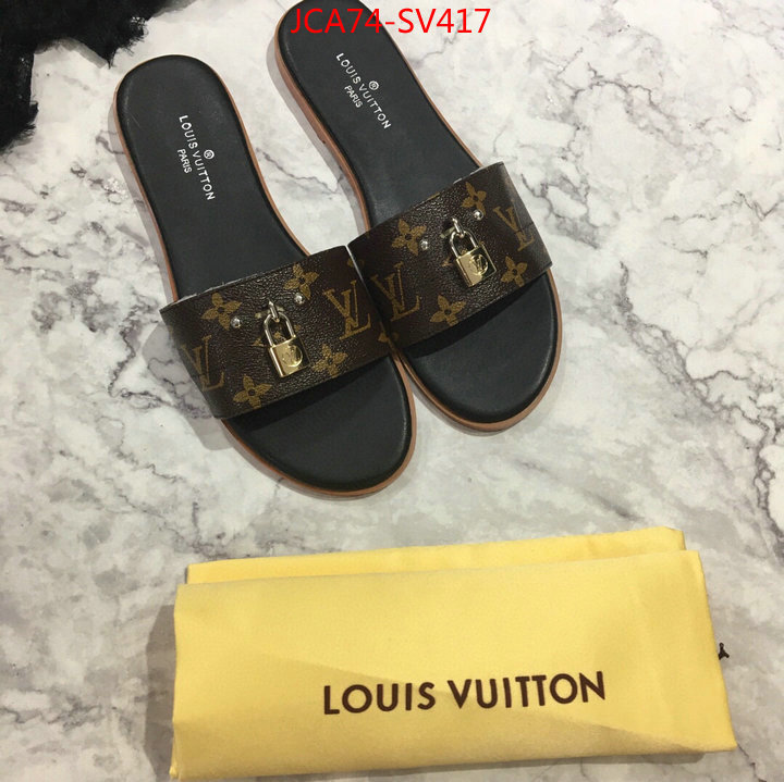 Women Shoes-LV,what 1:1 replica , ID: SV417,$:74USD