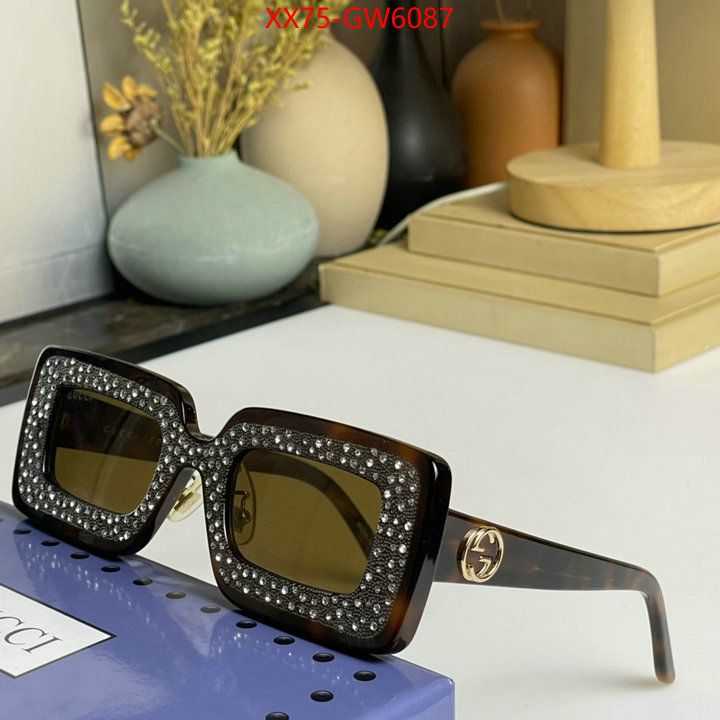 Glasses-Gucci,designer 7 star replica , ID: GW6087,$: 75USD