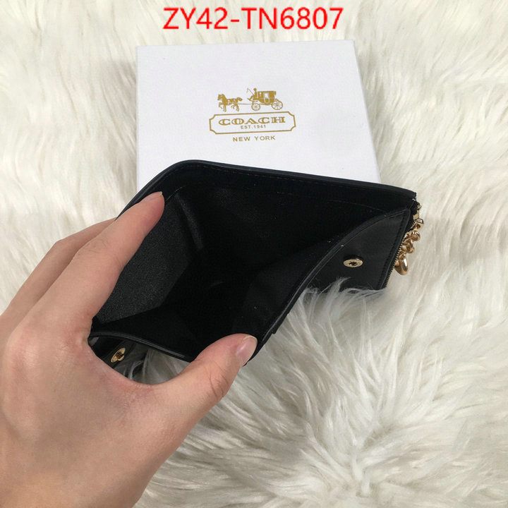 Coach Bags(4A)-Wallet,buy online ,ID: TN6807,$: 42USD