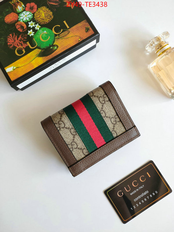 Gucci Bags(4A)-Wallet-,buy high-quality fake ,ID: TE3438,$: 49USD