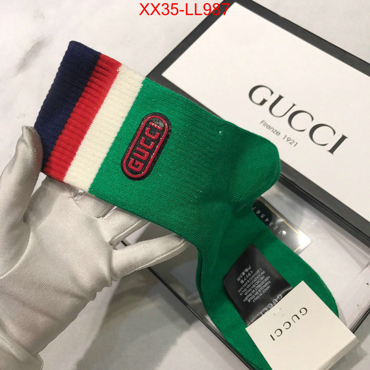 Sock-Gucci,replica aaaaa designer , ID: LL987,$:35USD