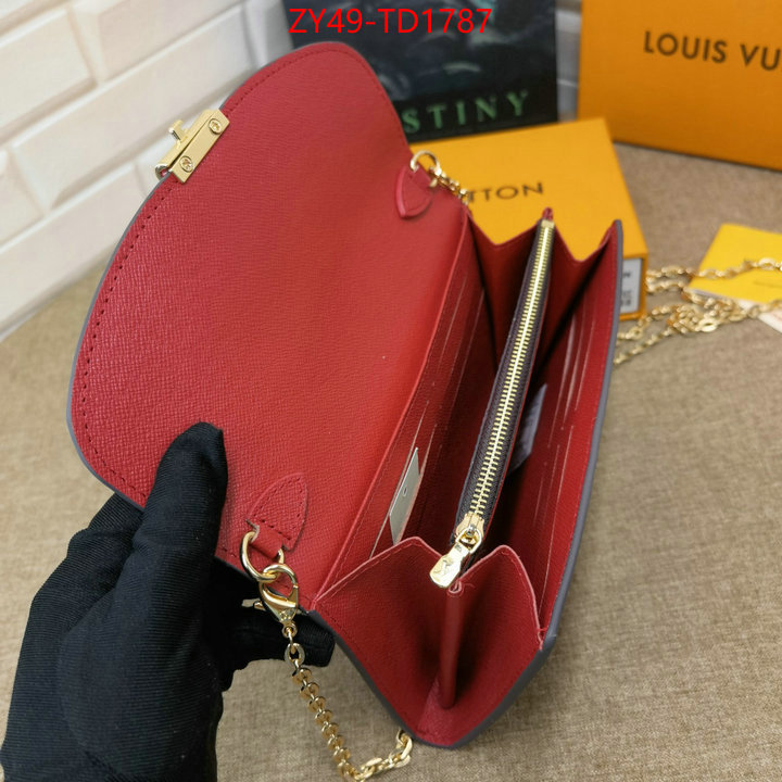 LV Bags(4A)-Wallet,ID: TD1787,$: 49USD