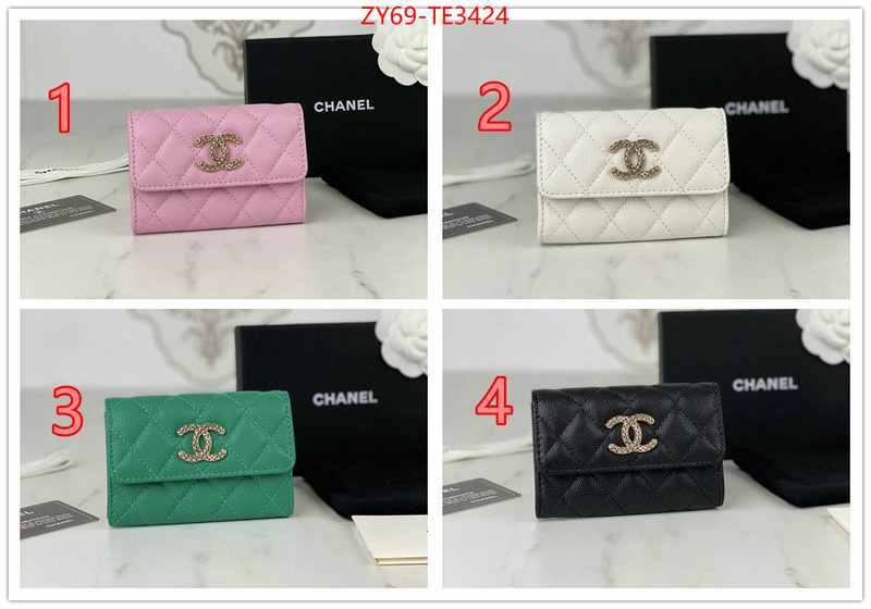 Chanel Bags(4A)-Wallet-,ID: TE3424,$: 69USD