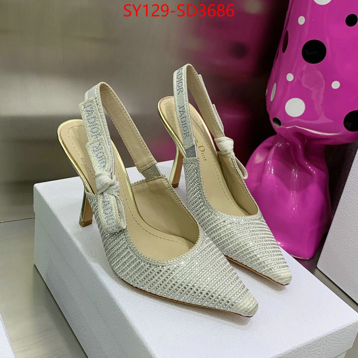 Women Shoes-Dior,buy 2023 replica , ID: SD3686,$: 129USD