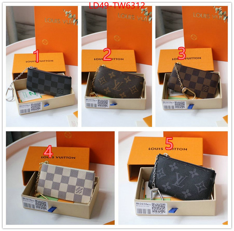 LV Bags(TOP)-Wallet,ID: TW6312,$: 49USD