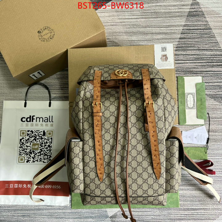 Gucci Bags(TOP)-Backpack-,high quality perfect ,ID: BW6318,$: 265USD