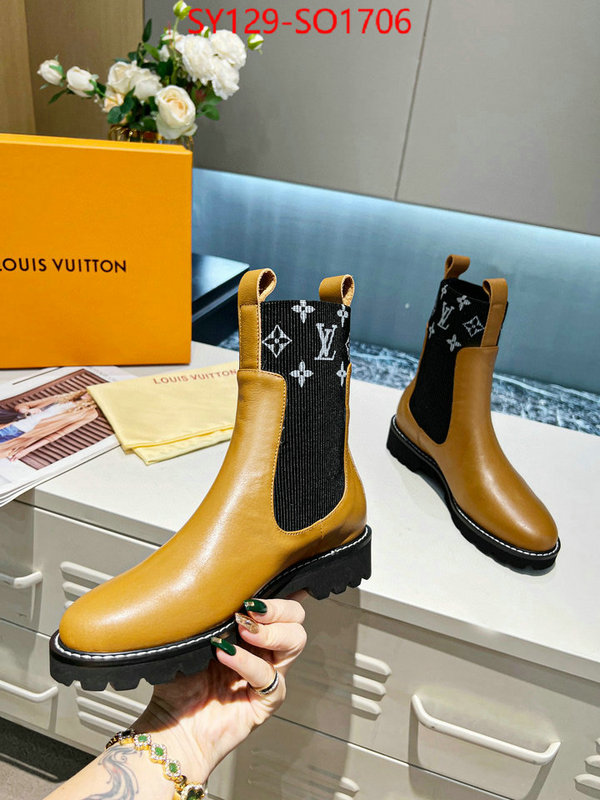 Women Shoes-LV,buy top high quality replica , ID: SO1706,$: 129USD