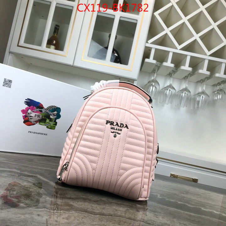 Prada Bags(4A)-Backpack-,buy best quality replica ,ID: BK1782,$:119USD