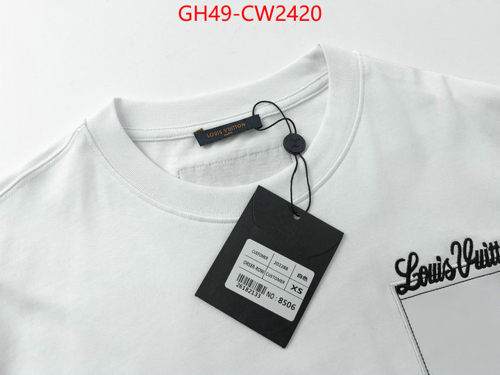 Clothing-LV,high quality , ID: CW2420,$: 49USD