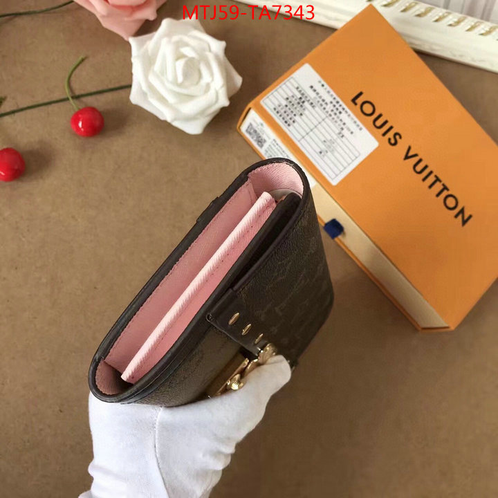 LV Bags(4A)-Wallet,ID: TA7343,$: 59USD