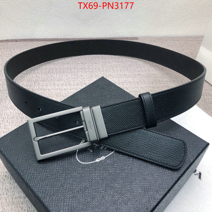 Belts-Prada,wholesale imitation designer replicas , ID: PN3177,$: 69USD