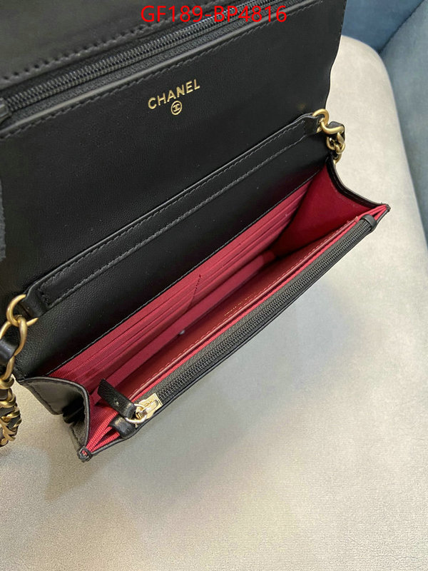 Chanel Bags(TOP)-Diagonal-,ID: BP4816,$: 189USD