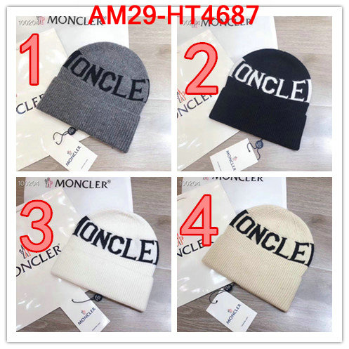 Cap (Hat)-Moncler,fake , ID: HT4687,$: 29USD