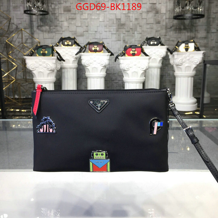 Prada Bags(TOP)-Clutch-,ID: BK1189,$:69USD