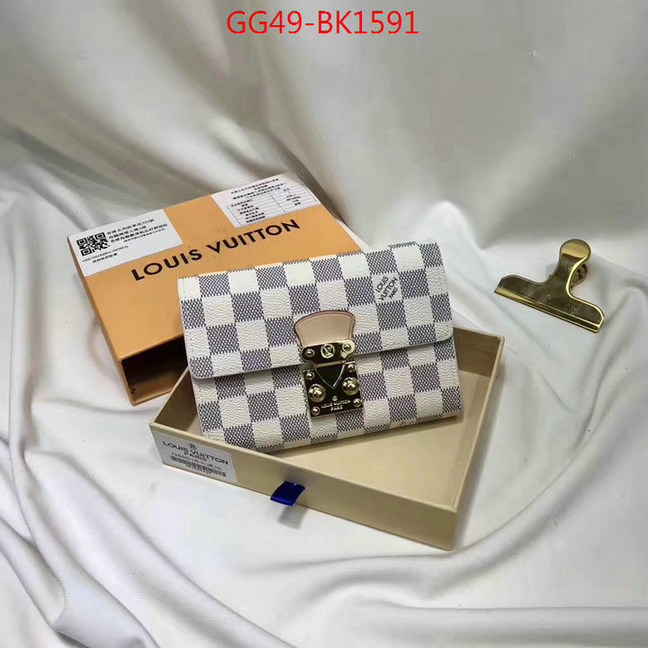 LV Bags(4A)-Wallet,ID: BK1591,$:49USD