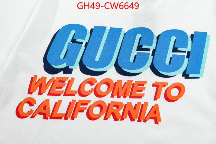 Clothing-Gucci,replica for cheap , ID: CW6649,$: 49USD
