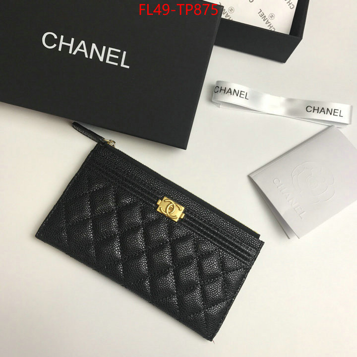 Chanel Bags(4A)-Wallet-,ID: TP875,$: 49USD