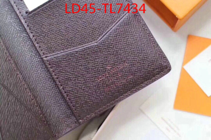 LV Bags(TOP)-Wallet,ID: TL7434,$: 45USD