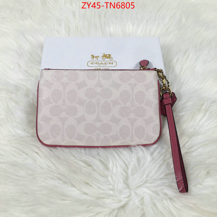 Coach Bags(4A)-Wallet,high quality aaaaa replica ,ID: TN6805,$: 45USD