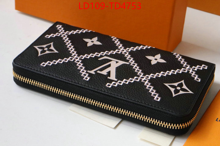 LV Bags(TOP)-Wallet,ID: TD4753,$: 109USD