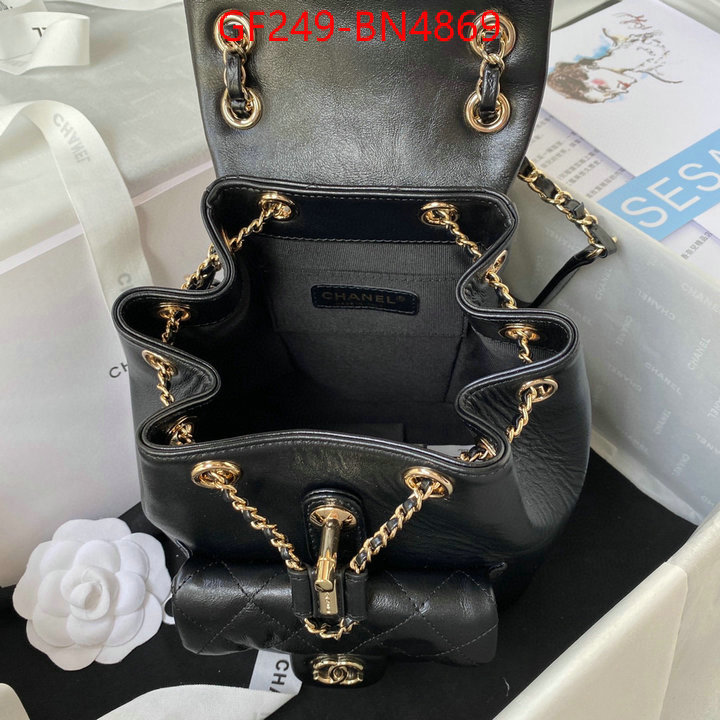 Chanel Bags(TOP)-Backpack-,ID: BN4869,$: 249USD