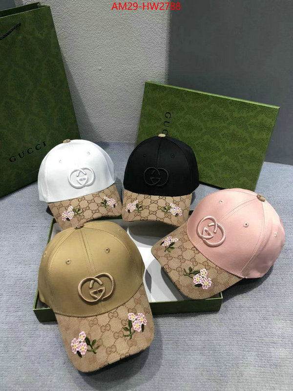 Cap (Hat)-Gucci,customize the best replica , ID: HW2788,$: 29USD