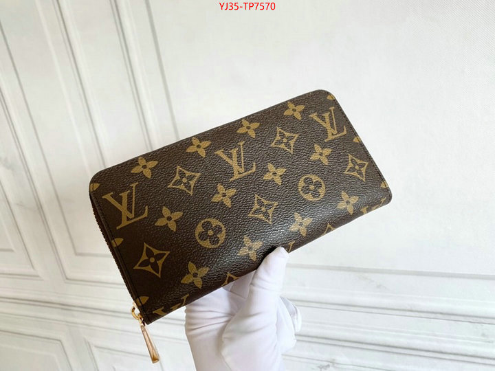 LV Bags(4A)-Wallet,buy cheap ,ID: TP7570,$: 35USD