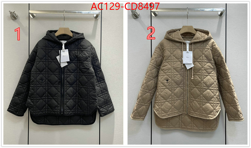 Down jacket Women-Dior,cheap , ID: CD8497,$: 129USD