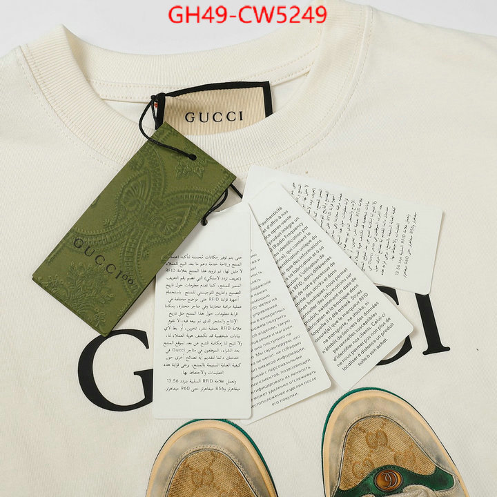 Clothing-Gucci,2023 perfect replica designer , ID: CW5249,$: 49USD