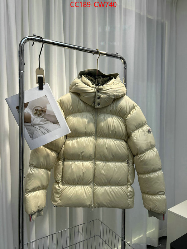 Down jacket Men-Moncler,the highest quality fake , ID: CW740,$: 189USD