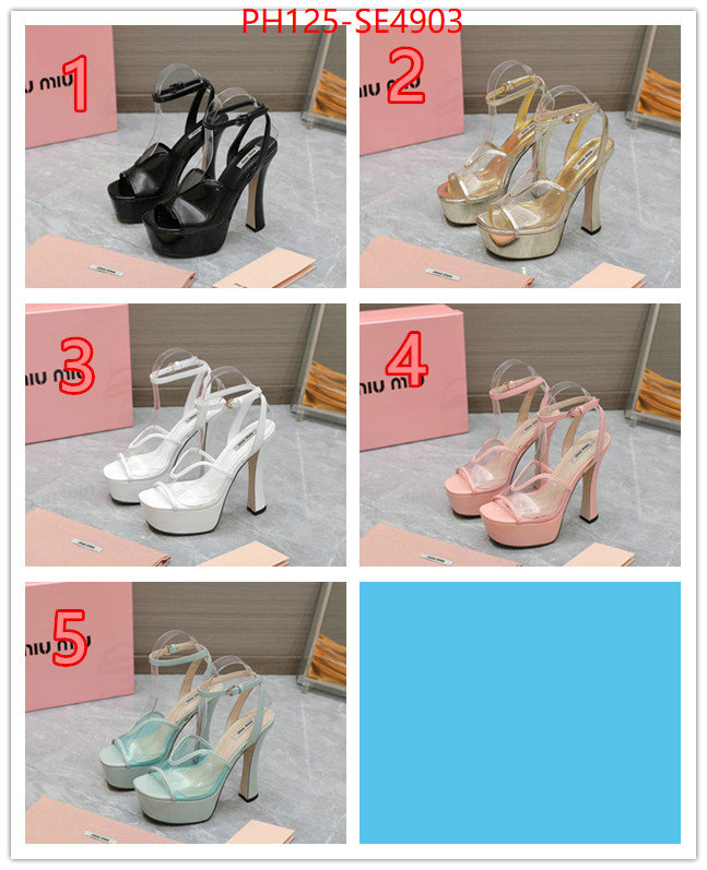 Women Shoes-Miu Miu,high quality designer replica , ID: SE4903,$: 125USD