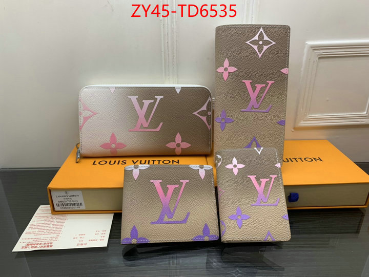 LV Bags(4A)-Wallet,top quality designer replica ,ID: TD6535,$: 45USD