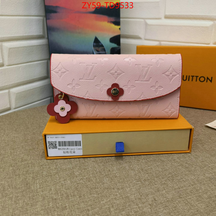 LV Bags(4A)-Wallet,online ,ID: TD9533,$: 59USD