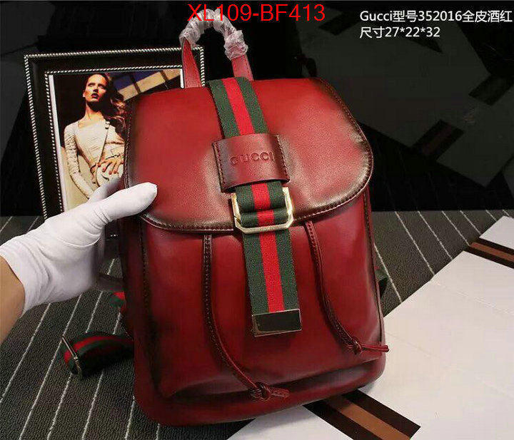 Gucci Bags(4A)-Backpack-,same as original ,ID: BF413,$:109USD